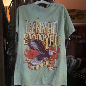 Men's Mint Green 'Free Bird' Graphic Tee